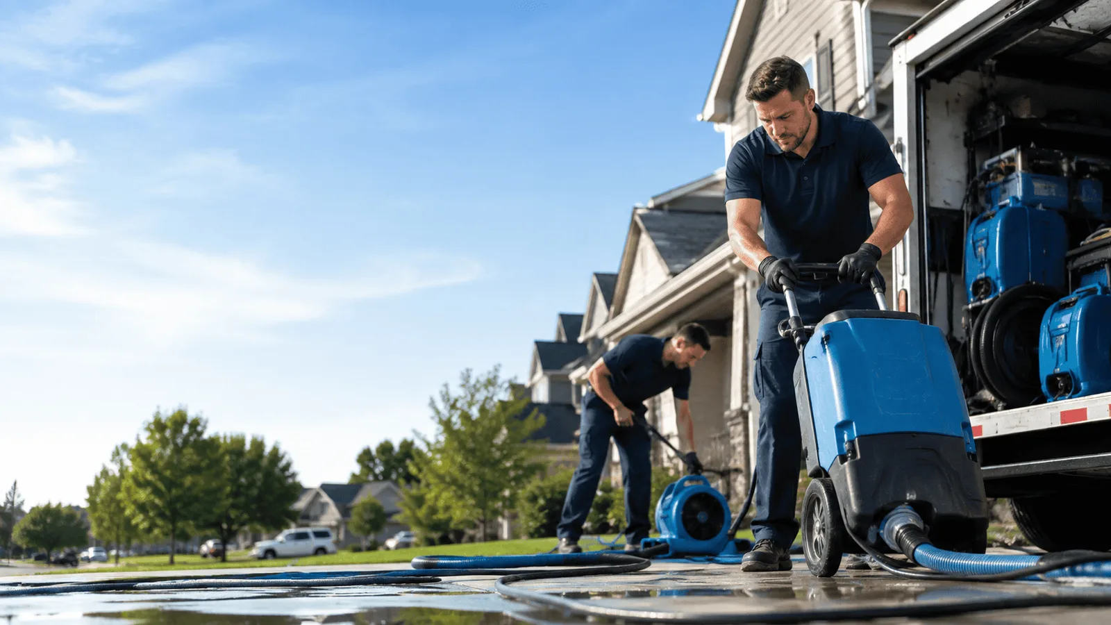Basement Flooding being performed in Fountain Hills, AZ